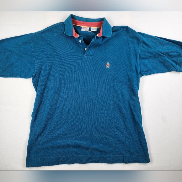 Bugle Boy Shirts Vintage Bugle Boy Company Polo Shirt Blue Poshmark